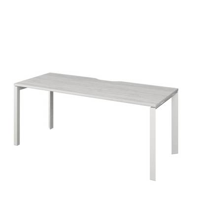 Аргентум НТМП.П-200 (Сосна Винтер/Белый) Стол на П-опорах, на металлокаркасе