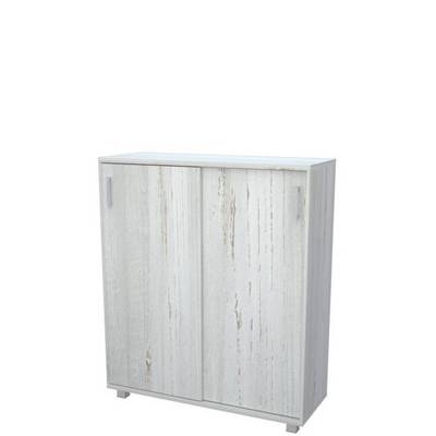 Аргентум НТ-412 (Сосна винтер) Стеллаж с раздвижными дверями