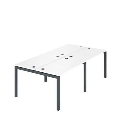 Арго АМБ-002-4 (Белый/Антрацит) Бенч двойной на 4рм