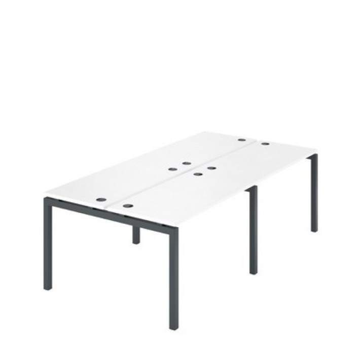 Арго АМБ-004-4 (Белый/Антрацит) Бенч двойной на 4рм