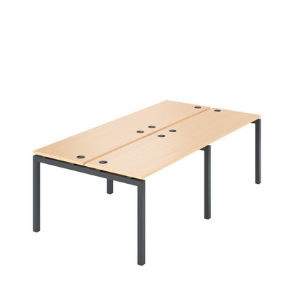 Арго АМБ-002.60-4 (Бук/Антрацит) Бенч двойной на 4рм