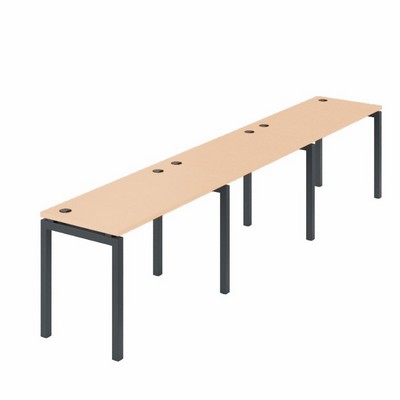 Арго АМБЛ-004.60-3 (Бук/Антрацит) Бенч линейный на 3рм