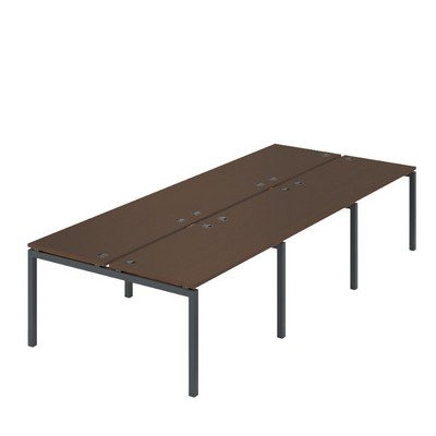 Арго АМБ-002-6 (Темный шимо/Антрацит) Бенч двойной на 6рм