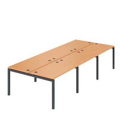 Арго АМБ-005-6 (Ольха/Антрацит) Бенч двойной на 6рм