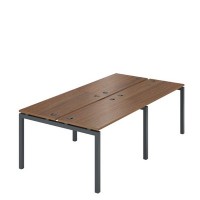 Арго АМБ-002-4 (Орех/Антрацит) Бенч двойной на 4рм