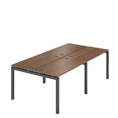 Арго АМБ-002-4 (Орех/Антрацит) Бенч двойной на 4рм