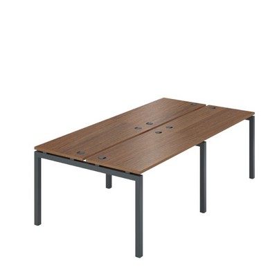 Арго АМБ-005.60-4 (Орех/Антрацит) Бенч двойной на 4рм