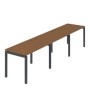 Арго АМБЛ-005-3 (Орех/Антрацит) Бенч линейный на 3рм