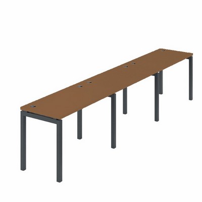 Арго АМБЛ-004.60-3 (Орех/Антрацит) Бенч линейный на 3рм