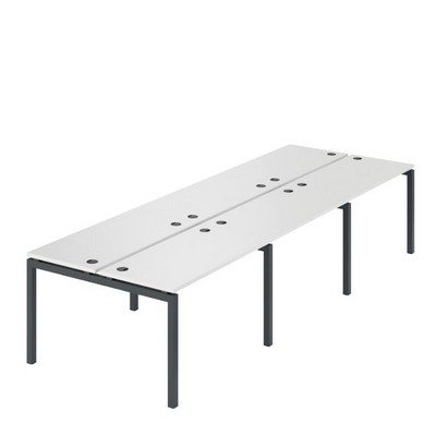 Арго АМБ-005.60-6 (Серый/Антрацит) Бенч двойной на 6рм