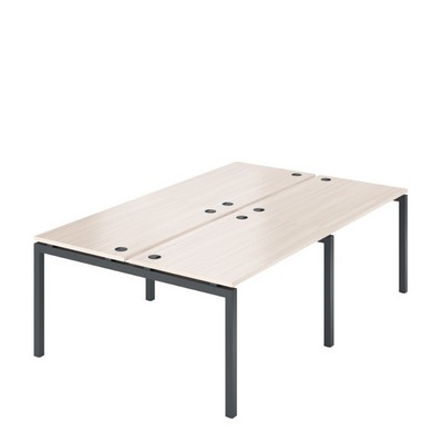 Арго АМБ-002-4 (Ясень шимо/Антрацит) Бенч двойной на 4рм