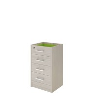 Арго АТ-05 (Ясень шимо) Каркас тумбы приставной