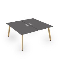 Arredo 10БД.264 (Graphit/Iron wood) Стол системы Бенч, сдвоенный, на 2 рабочих места