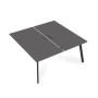 Arredo 10БДК.264 (Graphit/Черный) Стол системы Бенч, сдвоенный, на 2 рабочих места - конечный