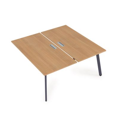 Arredo 10БДК.264 (Romano/Графит) Стол системы Бенч, сдвоенный, на 2 рабочих места - конечный