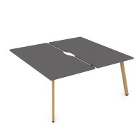 Arredo 10БДКВ.264 (Graphit/Iron wood) Стол системы БЕНЧ, сдвоенный, на 2 рабочих места - конечный
