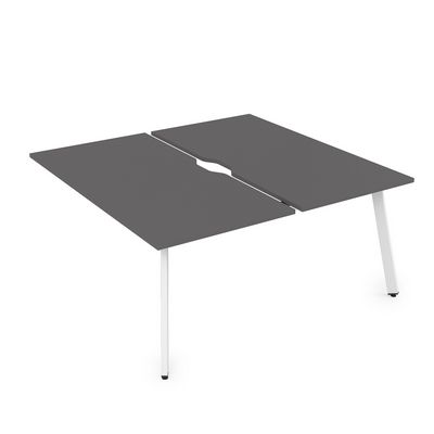 Arredo 10БДКВ.264 (Graphit/Белый) Стол системы БЕНЧ, сдвоенный, на 2 рабочих места - конечный