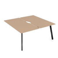 Arredo 10БДКВ.264 (Mokko/Черный глянец) Стол системы БЕНЧ, сдвоенный, на 2 рабочих места - конечный