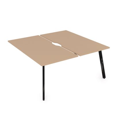 Arredo 10БДКВ.264 (Mokko/Черный глянец) Стол системы БЕНЧ, сдвоенный, на 2 рабочих места - конечный