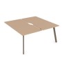 Arredo 10БДКВ.264 (Mokko/Tabaco) Стол системы БЕНЧ, сдвоенный, на 2 рабочих места - конечный