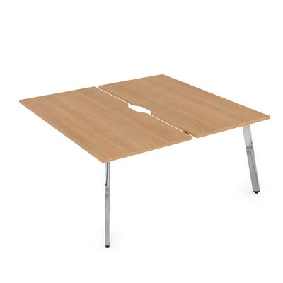 Arredo 10БДКВ.268 (Romano/Металл глянец) Стол системы БЕНЧ, сдвоенный, на 2 рабочих места - конечный