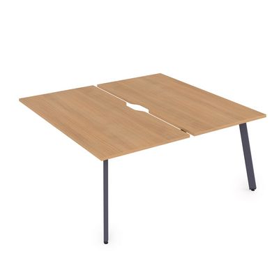 Arredo 10БДКВ.268 (Romano/Графит) Стол системы БЕНЧ, сдвоенный, на 2 рабочих места - конечный