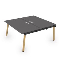 Arredo 10БДН.264 (Graphit/Iron wood) Стол системы Бенч, сдвоенный, на 2 рабочих места - начальный