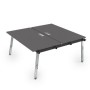 Arredo 10БДН.264 (Graphit/Металл глянец) Стол системы Бенч, сдвоенный, на 2 рабочих места - начальный