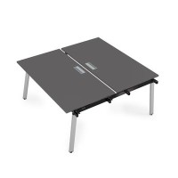 Arredo 10БДН.264 (Graphit/Алюминий матовый) Стол системы Бенч, сдвоенный, на 2 рабочих места - начальный