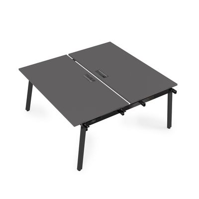 Arredo 10БДН.264 (Graphit/Черный) Стол системы Бенч, сдвоенный, на 2 рабочих места - начальный
