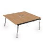 Arredo 10БДН.264 (Romano/Металл глянец) Стол системы Бенч, сдвоенный, на 2 рабочих места - начальный