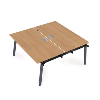 Arredo 10БДН.264 (Romano/Графит) Стол системы Бенч, сдвоенный, на 2 рабочих места - начальный