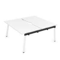 Arredo 10БДНВ.268 (Белый премиум/Белый) Стол системы БЕНЧ, сдвоенный, на 2 рабочих места - начальный