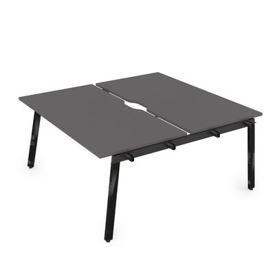 Arredo 10БДНВ.264 (Graphit/Черный глянец) Стол системы БЕНЧ, сдвоенный, на 2 рабочих места - начальный