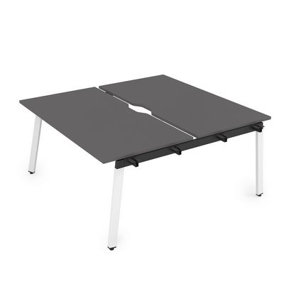 Arredo 10БДНВ.268 (Graphit/Белый) Стол системы БЕНЧ, сдвоенный, на 2 рабочих места - начальный