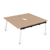 Arredo 10БДНВ.268 (Mokko/Белый) Стол системы БЕНЧ, сдвоенный, на 2 рабочих места - начальный
