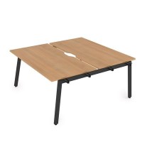 Arredo 10БДНВ.268 (Romano/Черный) Стол системы БЕНЧ, сдвоенный, на 2 рабочих места - начальный
