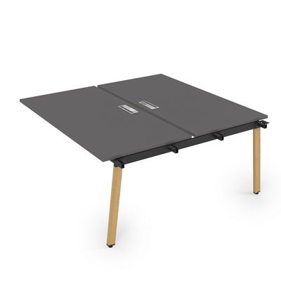 Arredo 10БДС.284 (Graphit/Iron wood) Стол системы Бенч, сдвоенный, на 2 рабочих места - средний