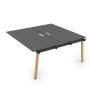 Arredo 10БДС.284 (Graphit/Iron wood) Стол системы Бенч, сдвоенный, на 2 рабочих места - средний