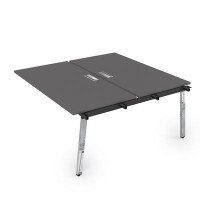 Arredo 10БДС.289 (Graphit/Металл глянец) Стол системы Бенч, сдвоенный, на 2 рабочих места - средний