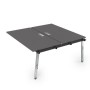 Arredo 10БДС.285 (Graphit/Металл глянец) Стол системы Бенч, сдвоенный, на 2 рабочих места - средний