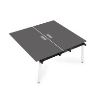Arredo 10БДС.289 (Graphit/Белый) Стол системы Бенч, сдвоенный, на 2 рабочих места - средний