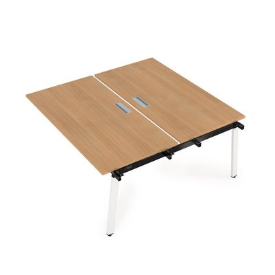 Arredo 10БДС.285 (Romano/Белый) Стол системы Бенч, сдвоенный, на 2 рабочих места - средний