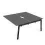Arredo 10БДСВ.285 (Graphit/Черный глянец) Стол системы БЕНЧ, сдвоенный, на 2 рабочих места - средний
