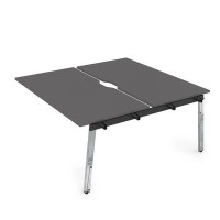 Arredo 10БДСВ.285 (Graphit/Металл глянец) Стол системы БЕНЧ, сдвоенный, на 2 рабочих места - средний