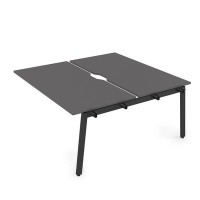 Arredo 10БДСВ.285 (Graphit/Черный) Стол системы БЕНЧ, сдвоенный, на 2 рабочих места - средний