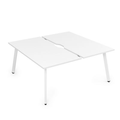 Arredo 10БДВ.269 (Белый премиум/Белый) Стол системы БЕНЧ, сдвоенный, на 2 рабочих места