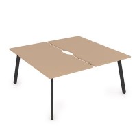 Arredo 10БДВ.264 (Mokko/Черный) Стол системы БЕНЧ, сдвоенный, на 2 рабочих места
