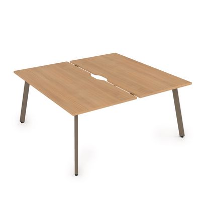 Arredo 10БДВ.264 (Romano/Tabaco) Стол системы БЕНЧ, сдвоенный, на 2 рабочих места
