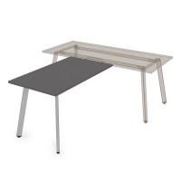 Arredo 10БП.128 (Graphit/Алюминий матовый) Брифинг-приставка